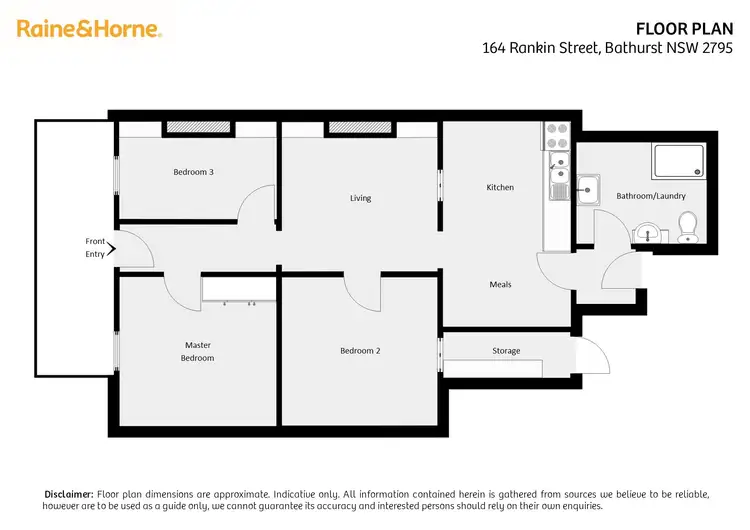 Floorplan of Homely house listing, 164 Rankin Street, Bathurst NSW 2795