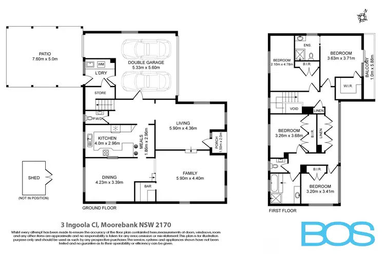 Floorplan of Homely house listing, 3 Ingoola Close, Moorebank NSW 2170