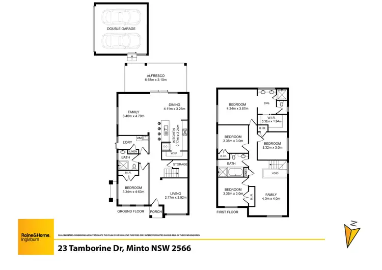 Floorplan of Homely house listing, 23 Tamborine Drive, Minto NSW 2566