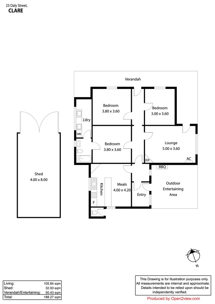 Floorplan of Homely house listing, 23 Daly Street, Clare SA 5453