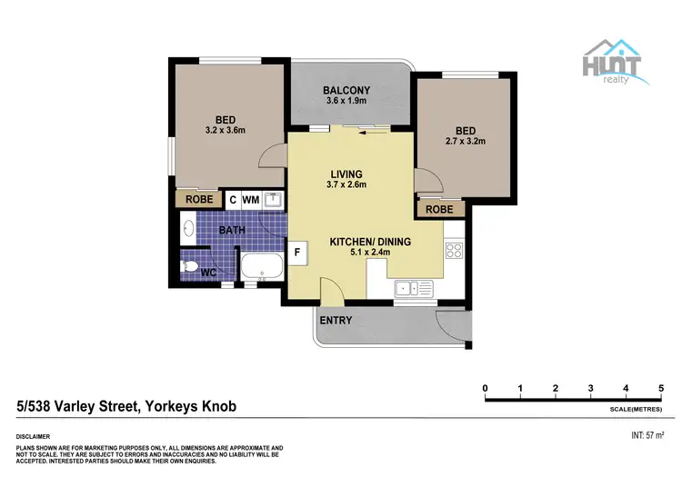 Floorplan of Homely unit listing, 5/538 Varley Street, Yorkeys Knob QLD 4878