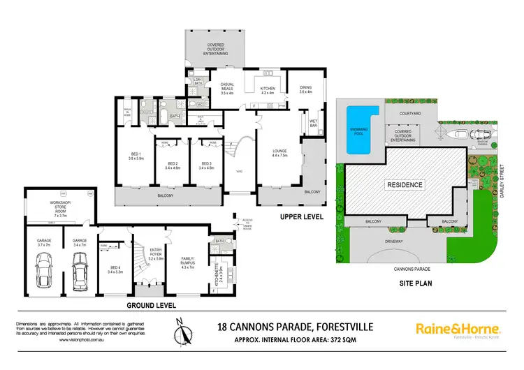 Floorplan of Homely house listing, 18 Cannons Parade, Forestville NSW 2087