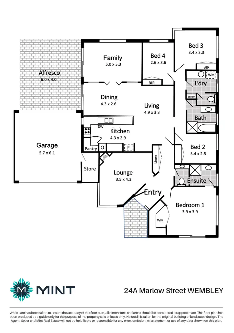 Floorplan of Homely house listing, 24A Marlow Street, Wembley WA 6014