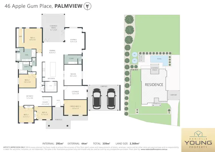 Floorplan of Homely house listing, 46 Apple Gum Place, Palmview QLD 4553