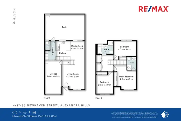 Floorplan of Homely townhouse listing, 4/35 Newhaven Street, Alexandra Hills QLD 4161