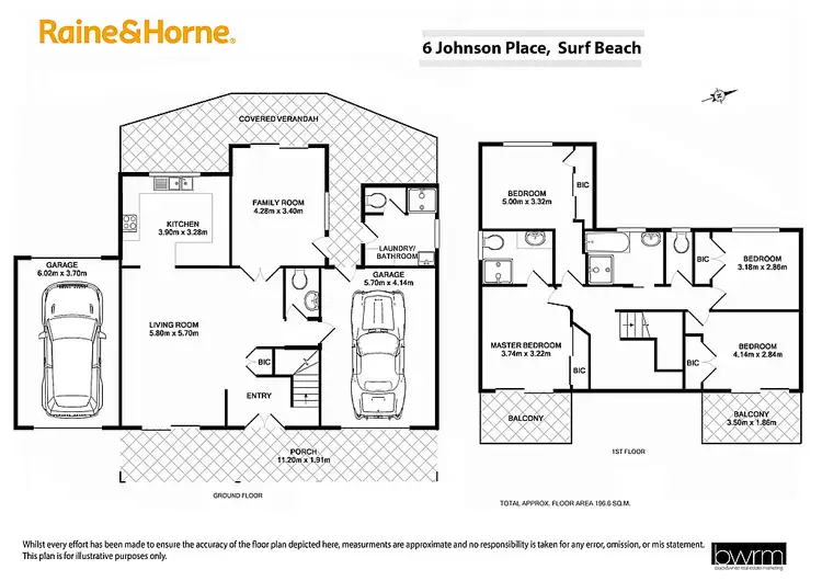 Floorplan of Homely house listing, 6 Johnson Place, Surf Beach NSW 2536