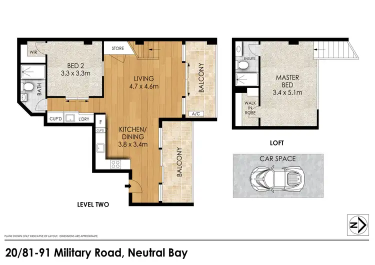 Floorplan of Homely apartment listing, 20/81-91 Military Road, Neutral Bay NSW 2089