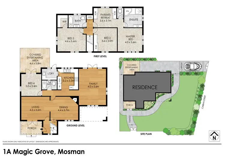 Floorplan of Homely house listing, 1A Magic Grove, Mosman NSW 2088