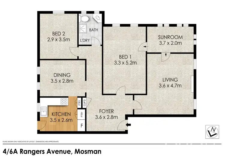 Floorplan of Homely apartment listing, 4/6a Rangers Avenue, Mosman NSW 2088
