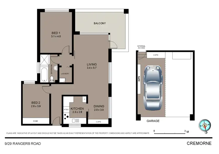 Floorplan of Homely apartment listing, 9/29 Rangers Road, Cremorne NSW 2090