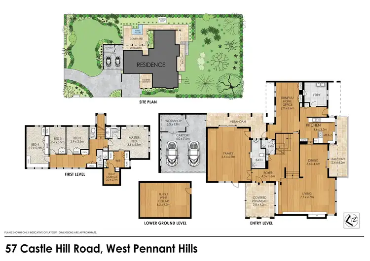Floorplan of Homely house listing, 57 Castle Hill Rd, West Pennant Hills NSW 2125