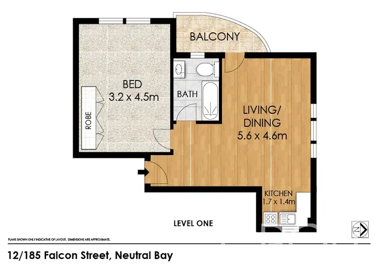 Floorplan of Homely apartment listing, 12/185 Falcon St, Neutral Bay NSW 2089