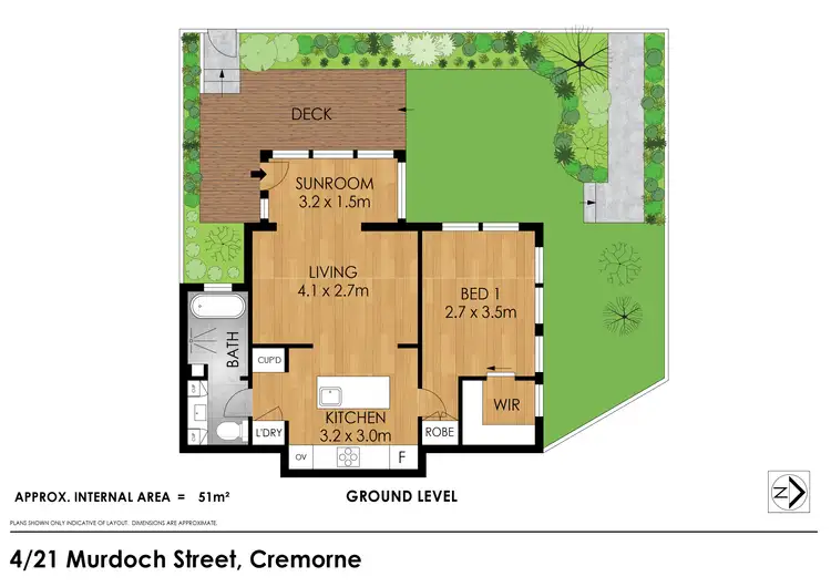 Floorplan of Homely apartment listing, 4/21 Murdoch St, Cremorne NSW 2090