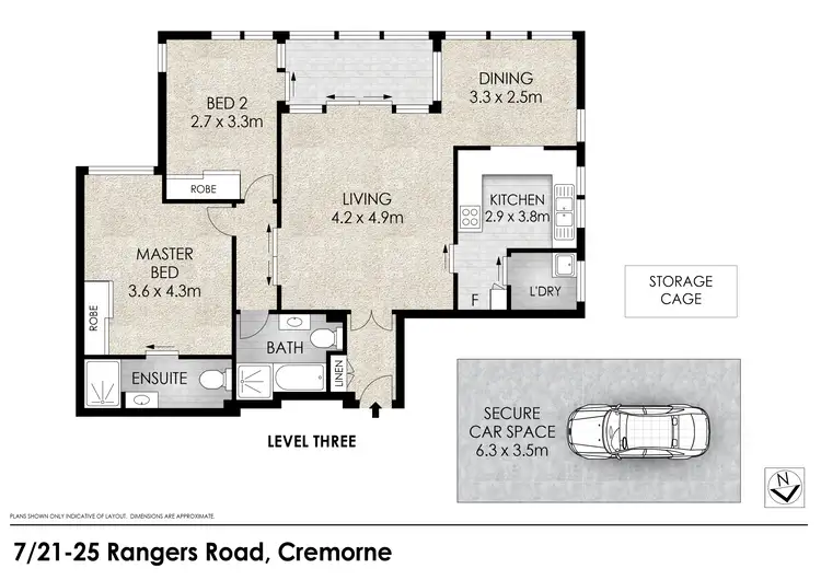 Floorplan of Homely apartment listing, 7/21-25 Rangers Rd, Cremorne NSW 2090