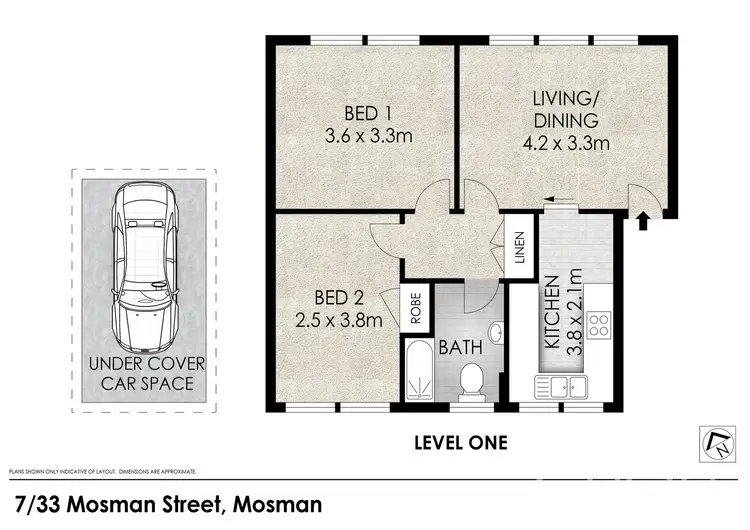 Floorplan of Homely apartment listing, 7/33 Mosman Street, Mosman NSW 2088