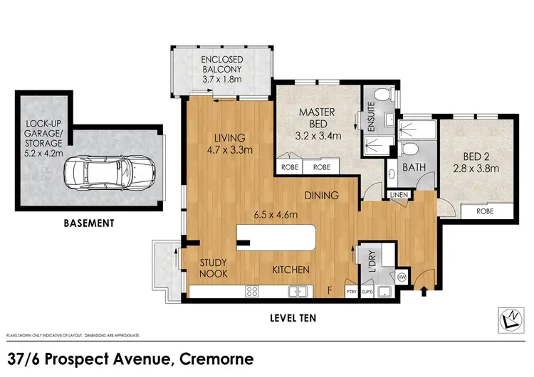 Floorplan of Homely apartment listing, 37/6 Prospect Ave, Cremorne NSW 2090