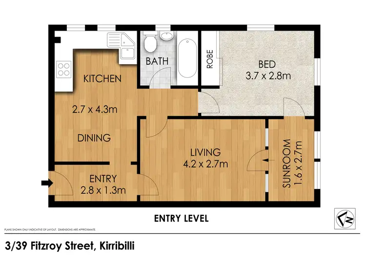Floorplan of Homely apartment listing, 3/39 Fitzroy Street, Kirribilli NSW 2061