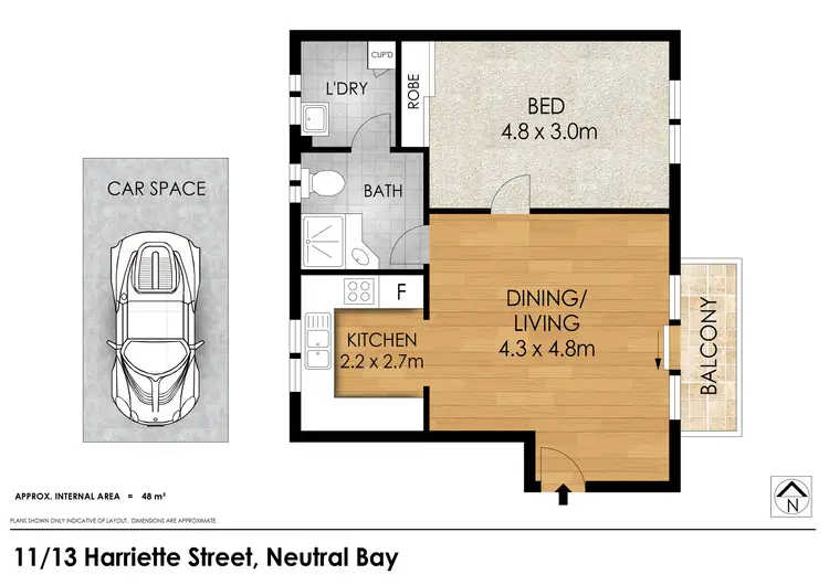 Floorplan of Homely apartment listing, 11/13 Harriette Street, Neutral Bay NSW 2089