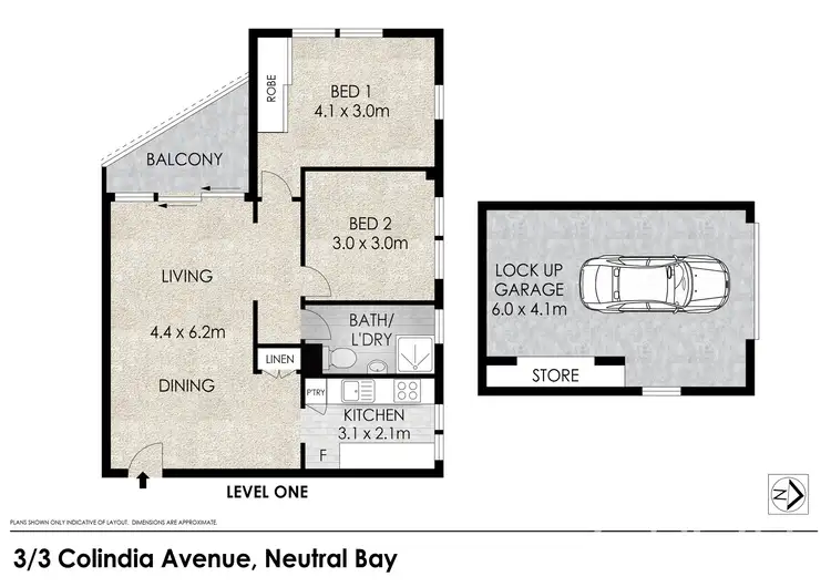 Floorplan of Homely apartment listing, 3/3 Colindia Avenue, Neutral Bay NSW 2089