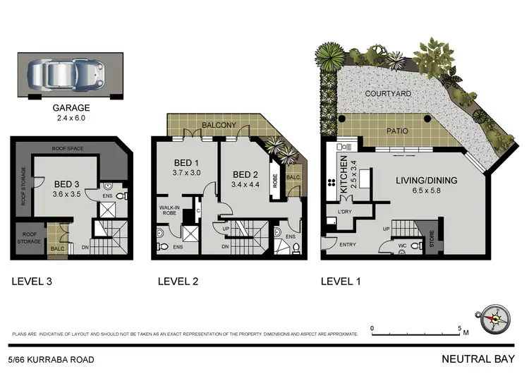 Floorplan of Homely apartment listing, 5/66 Kurraba Road, Neutral Bay NSW 2089