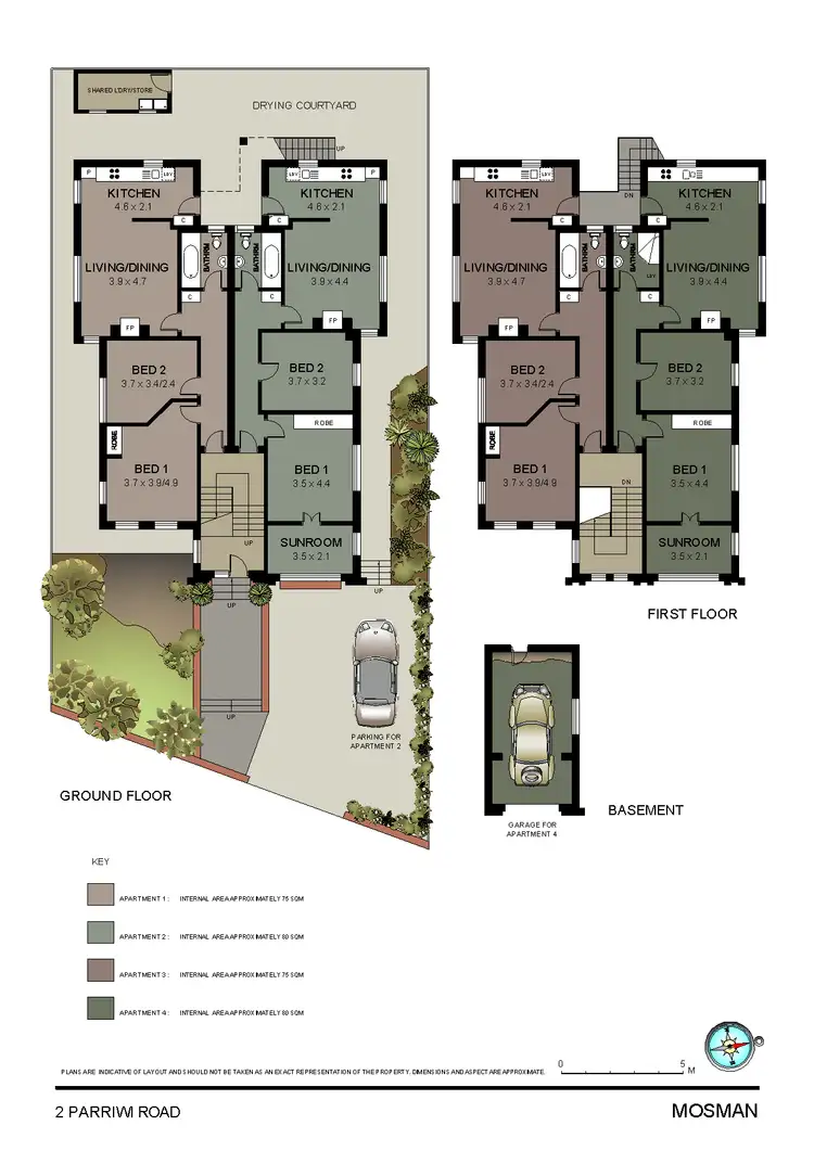 Floorplan of Homely block of units listing, 2 Parriwi Road, Mosman NSW 2088