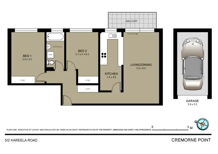 Floorplan of Homely apartment listing, 5/2 Kareela Road, Cremorne NSW 2090
