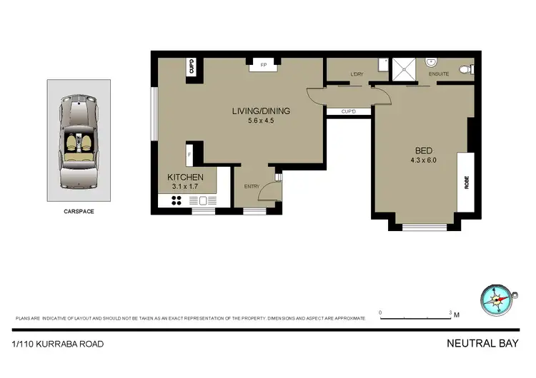 Floorplan of Homely apartment listing, 1/110 Kurraba Road, Neutral Bay NSW 2089