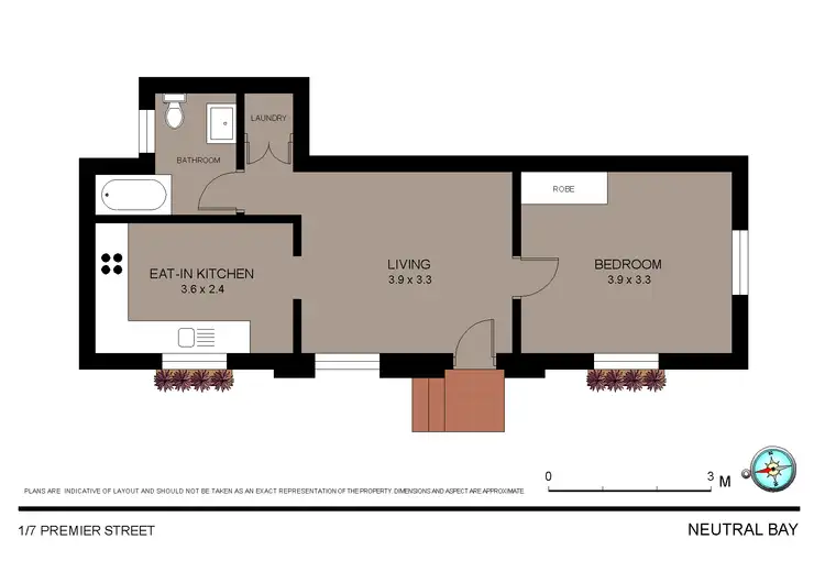 Floorplan of Homely apartment listing, 1/7 Premier Street, Neutral Bay NSW 2089