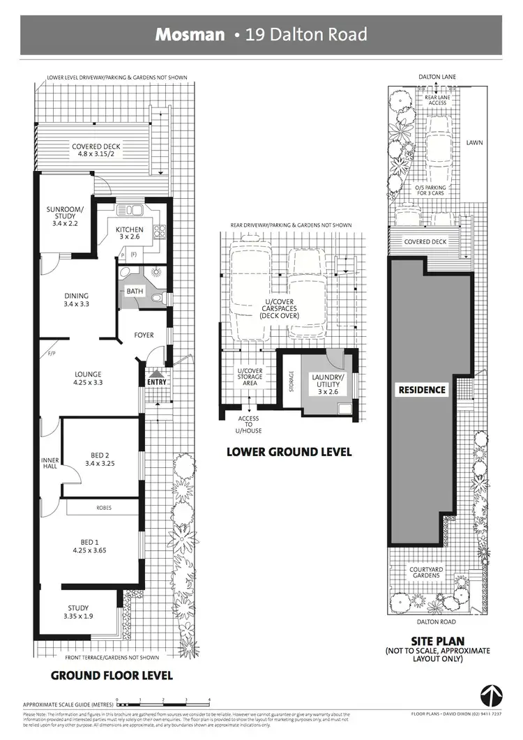 Floorplan of Homely semi-detached listing, 19 Dalton Road, Mosman NSW 2088