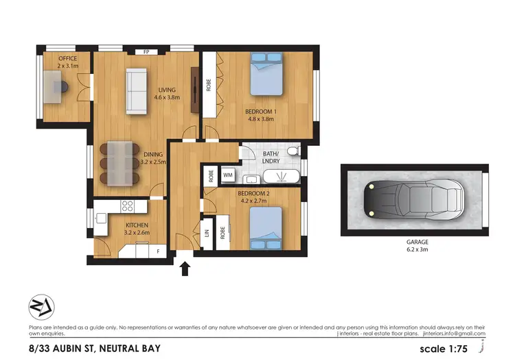 Floorplan of Homely apartment listing, 8/33 Aubin Street, Neutral Bay NSW 2089