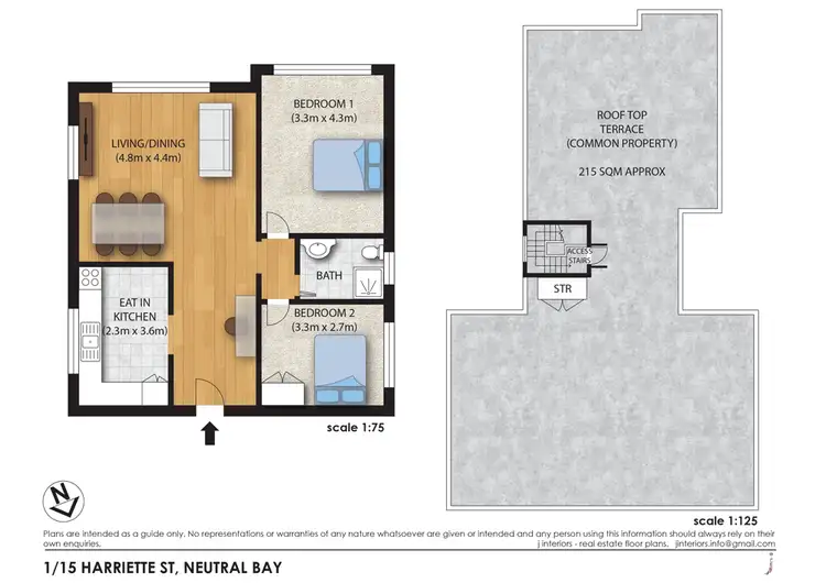Floorplan of Homely apartment listing, 1/15 Harriette Street, Neutral Bay NSW 2089