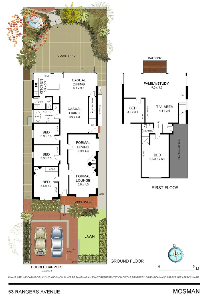 Floorplan of Homely house listing, 53 Rangers Avenue, Mosman NSW 2088