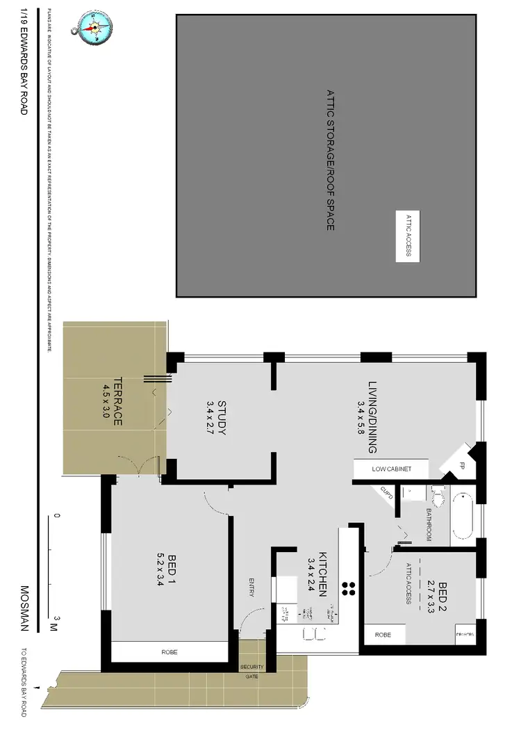 Floorplan of Homely apartment listing, 3/19 Edwards Bay Road, Mosman NSW 2088