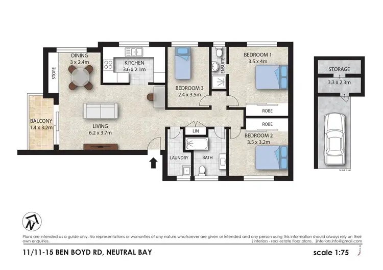 Floorplan of Homely apartment listing, 11/11-15 Ben Boyd Road, Neutral Bay NSW 2089