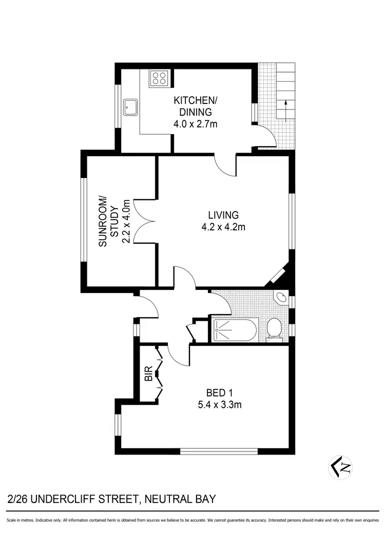 Floorplan of Homely apartment listing, 2/26 Undercliff Street, Neutral Bay NSW 2089