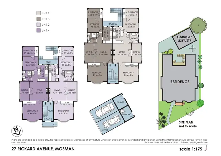 Floorplan of Homely block of units listing, 27 Rickard Avenue, Mosman NSW 2088