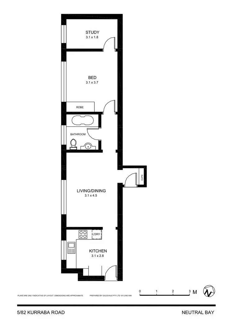 Floorplan of Homely apartment listing, 5/82 Kurraba Road, Neutral Bay NSW 2089