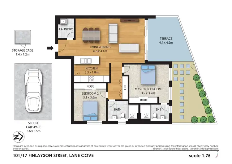 Floorplan of Homely apartment listing, 101/17 Finlayson Street, Lane Cove NSW 2066