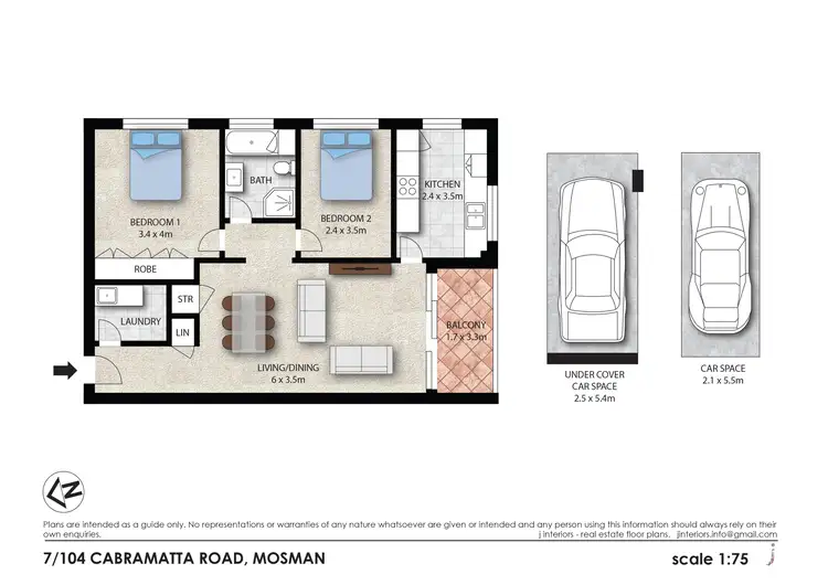 Floorplan of Homely apartment listing, 7/104 Cabramatta Road, Cremorne NSW 2090