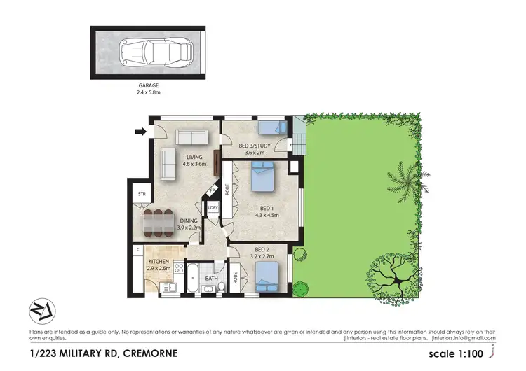 Floorplan of Homely apartment listing, 1/223 Military Road, Cremorne NSW 2090