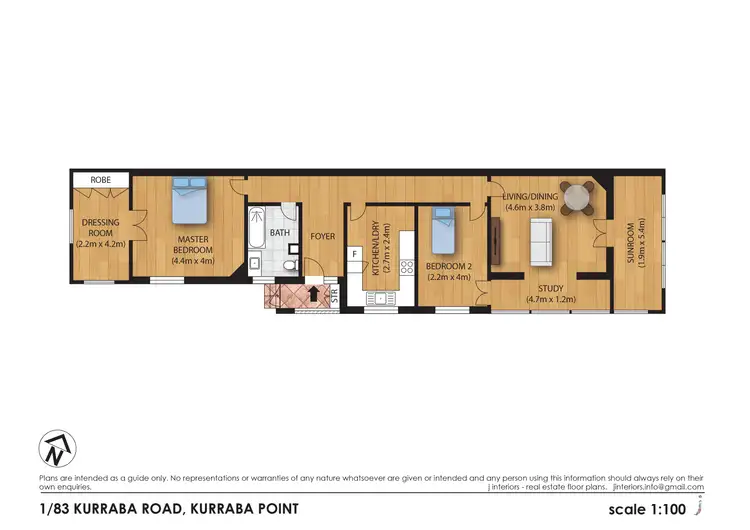 Floorplan of Homely apartment listing, 1/83 Kurraba Road, Kurraba Point NSW 2089