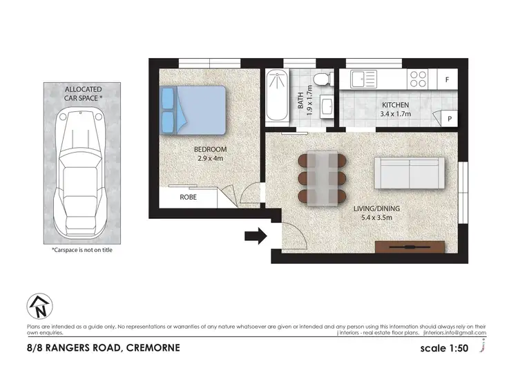 Floorplan of Homely apartment listing, 8/8 Rangers Road, Cremorne NSW 2090