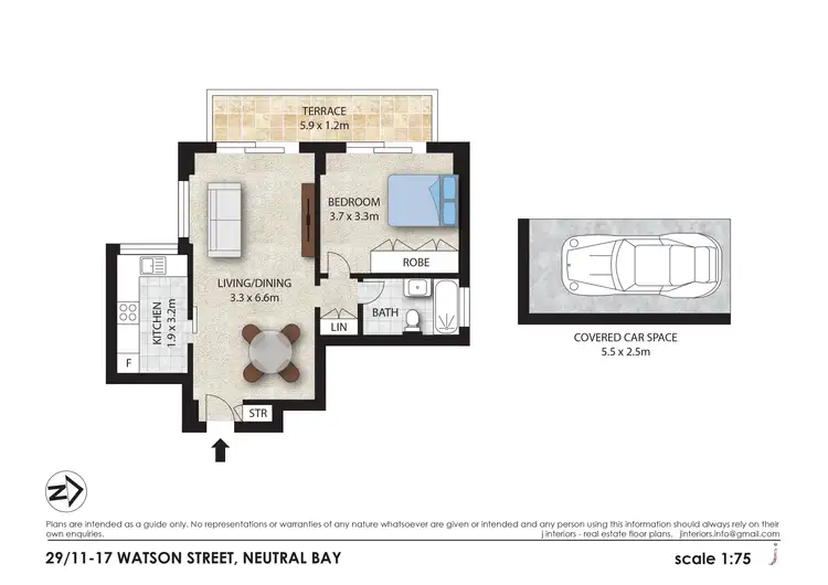 Floorplan of Homely apartment listing, 29/11-17 Watson Street, Neutral Bay NSW 2089