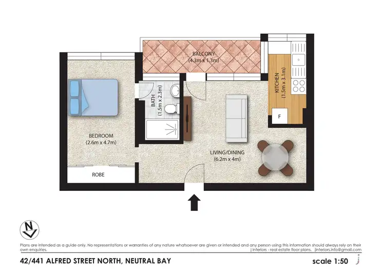 Floorplan of Homely apartment listing, 42/441 Alfred Street, Neutral Bay NSW 2089