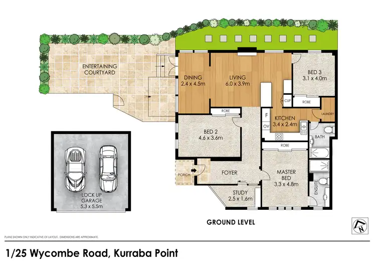 Floorplan of Homely apartment listing, 1/25 Wycombe Road, Kurraba Point NSW 2089
