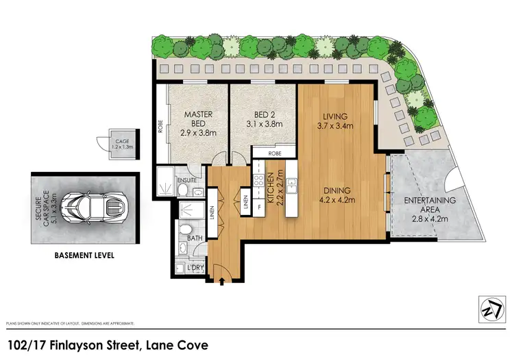 Floorplan of Homely apartment listing, 102/17 Finlayson Street, Lane Cove NSW 2066