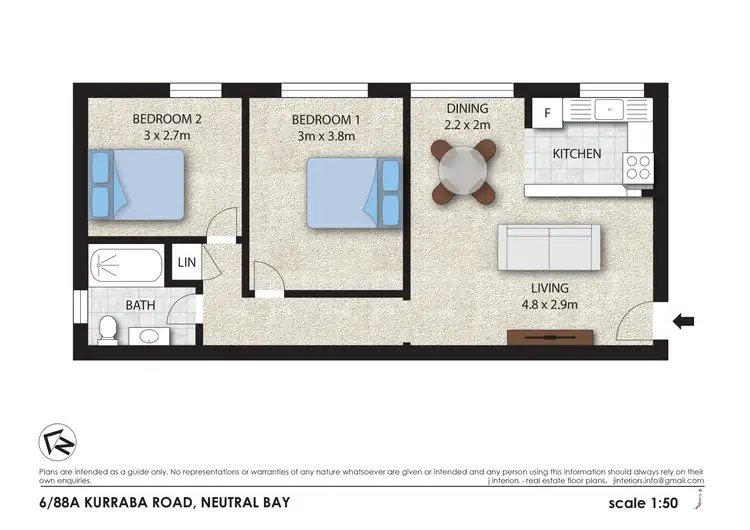Floorplan of Homely apartment listing, 6/88a Kurraba Rd, Neutral Bay NSW 2089