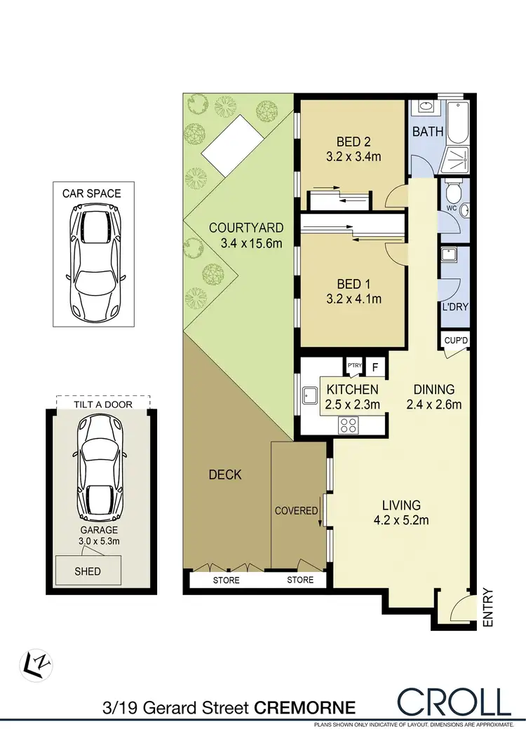 Floorplan of Homely apartment listing, 3/19 Gerard Street, Cremorne NSW 2090