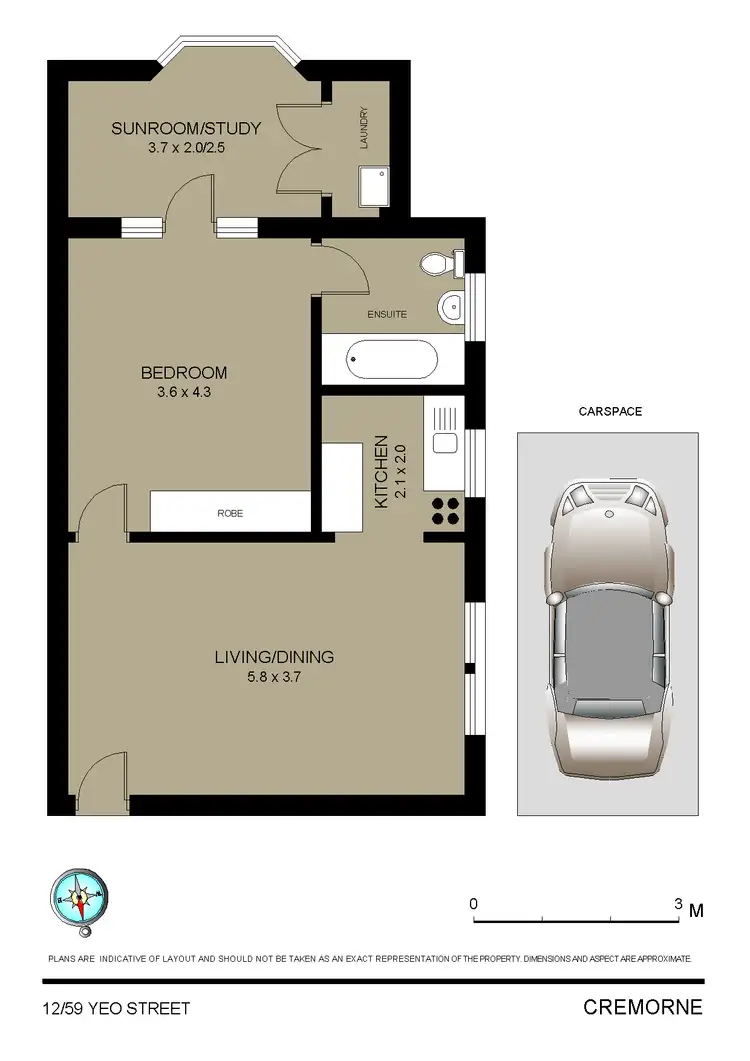 Floorplan of Homely apartment listing, 12/59 Yeo Street, Neutral Bay NSW 2089