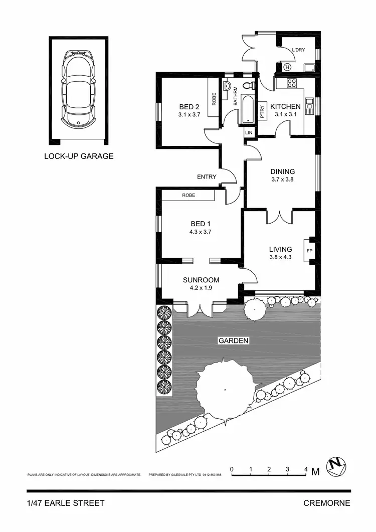 Floorplan of Homely apartment listing, 1/47 Earle Street, Cremorne NSW 2090